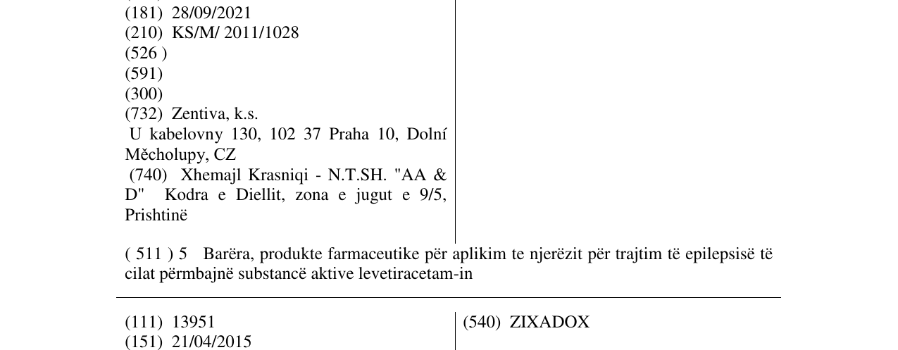 Zëri i markës NORMEEG në buletin