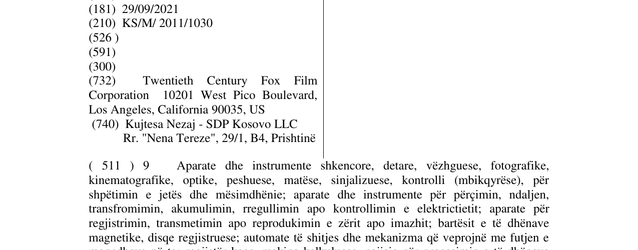 Zëri i markës FOX RETRO në buletin