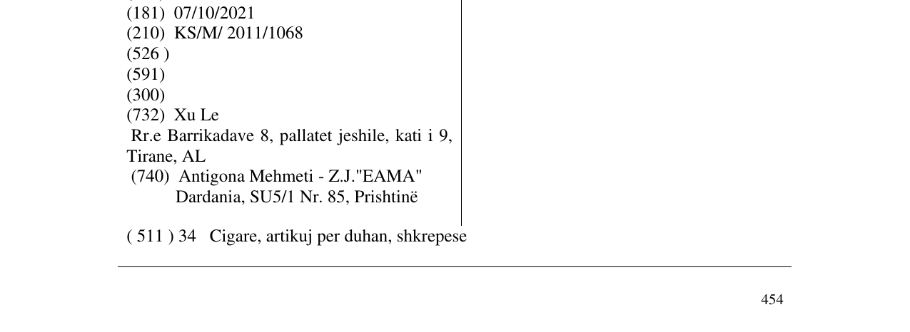 Zëri i markës DS në buletin
