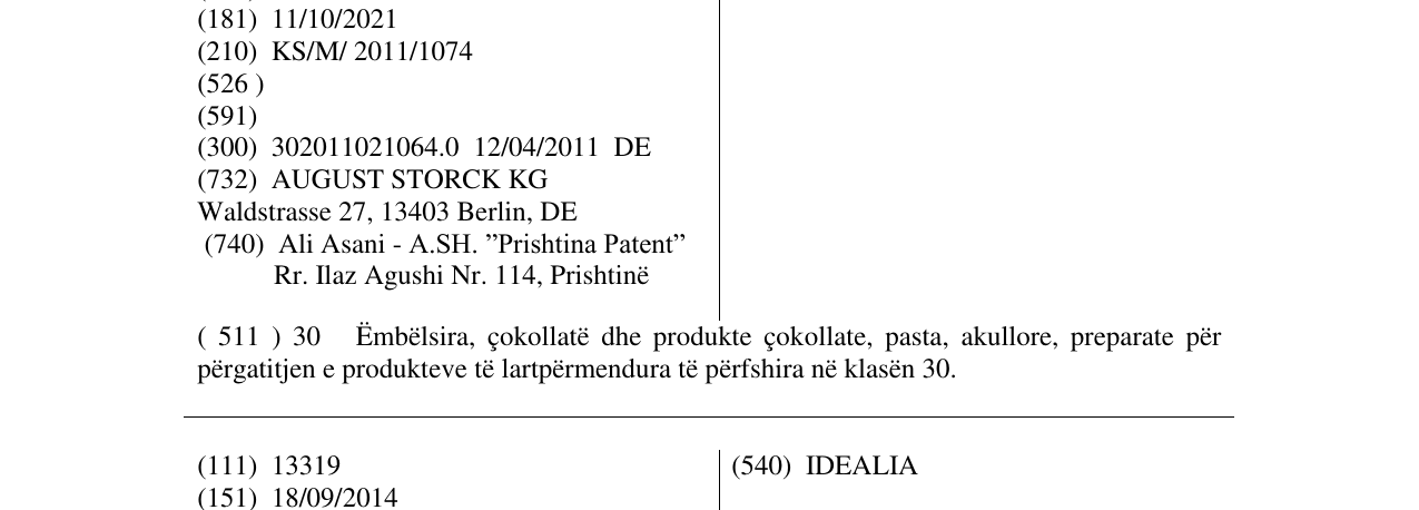 Zëri i markës SUPER DICKMANN'S në buletin