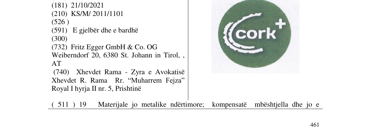 Zëri i markës cork+ në buletin