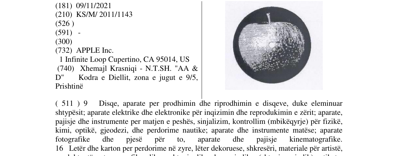 Zëri i markës Markë figurative në buletin