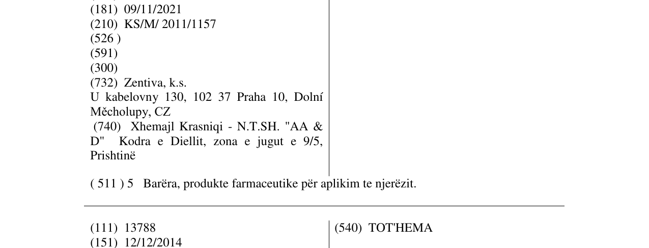 Zëri i markës SAFELACT në buletin