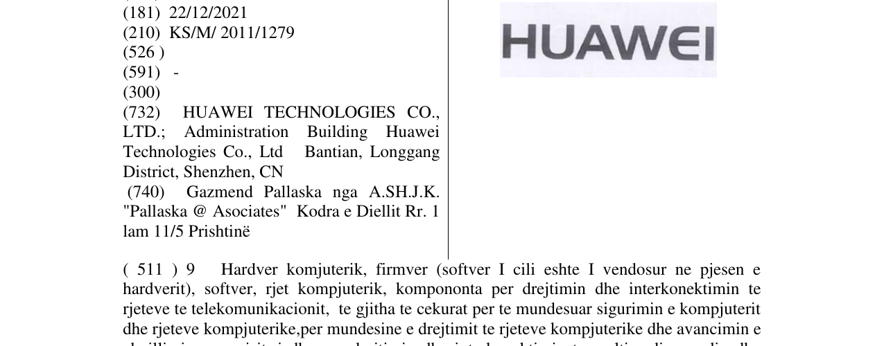 Zëri i markës HUAWEI në buletin
