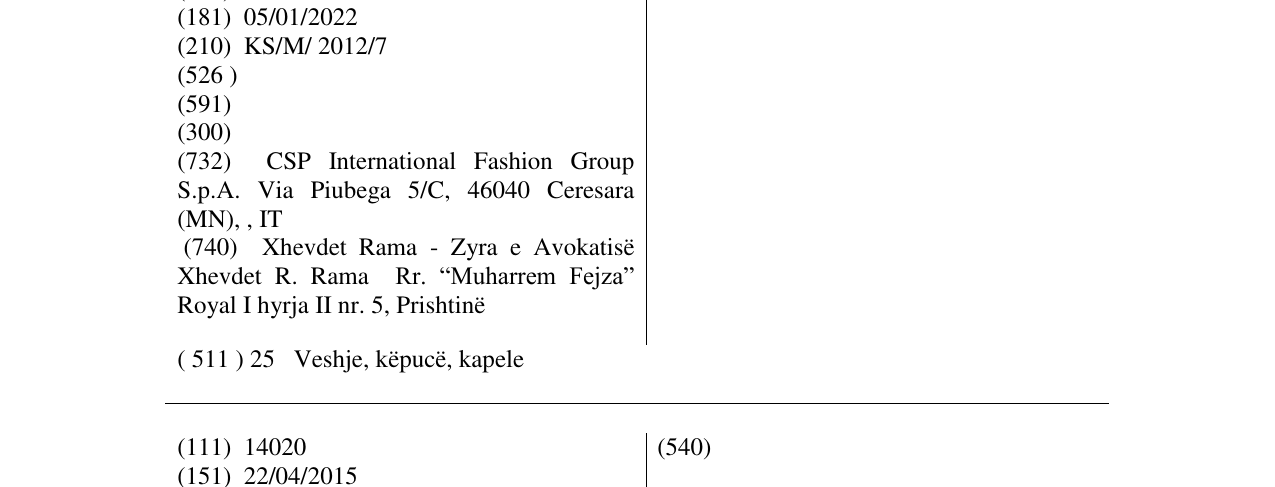 Zëri i markës LEPEL në buletin