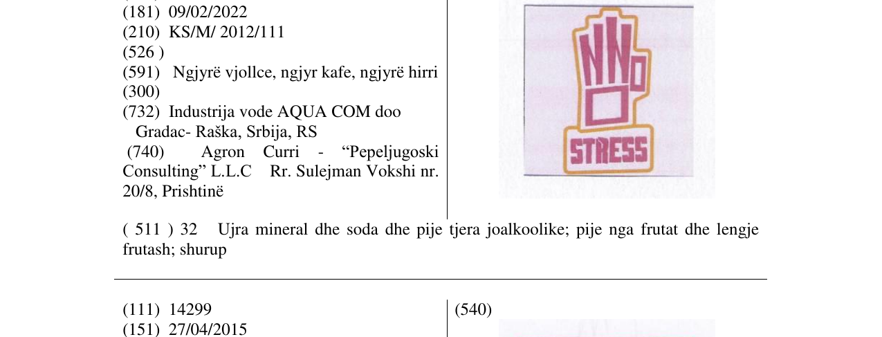 Zëri i markës NO STRESS në buletin