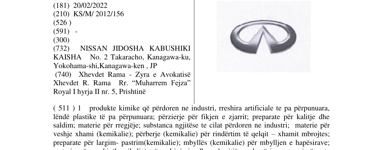 Zëri i markës Markë figurative në buletin