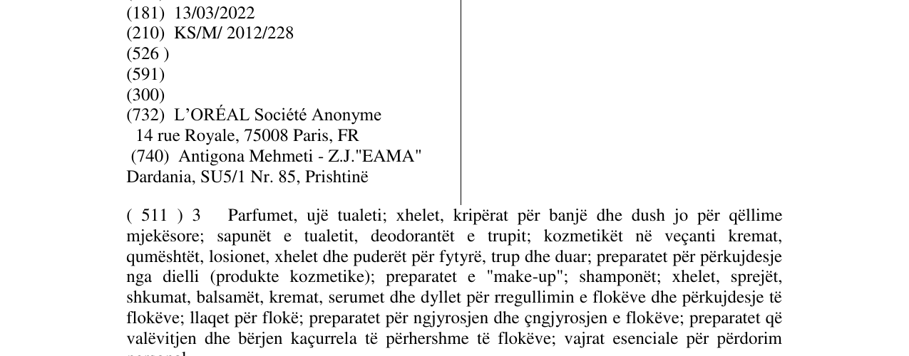 Zëri i markës HYALU.SPOT në buletin