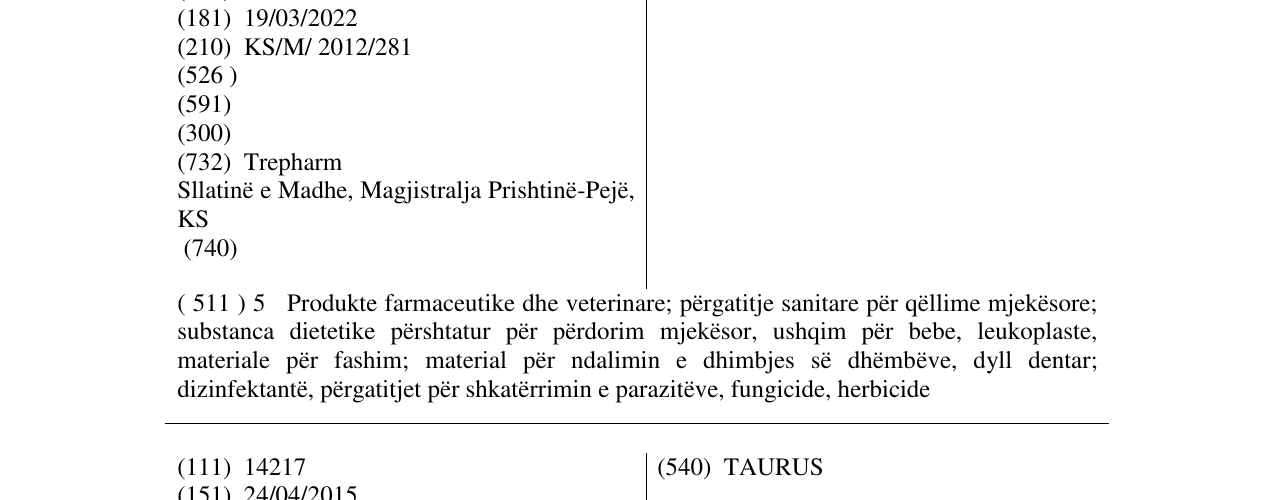 Zëri i markës ALBADOL në buletin