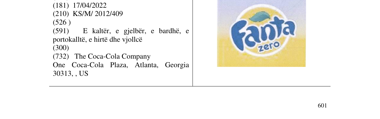 Zëri i markës Fanta zero në buletin