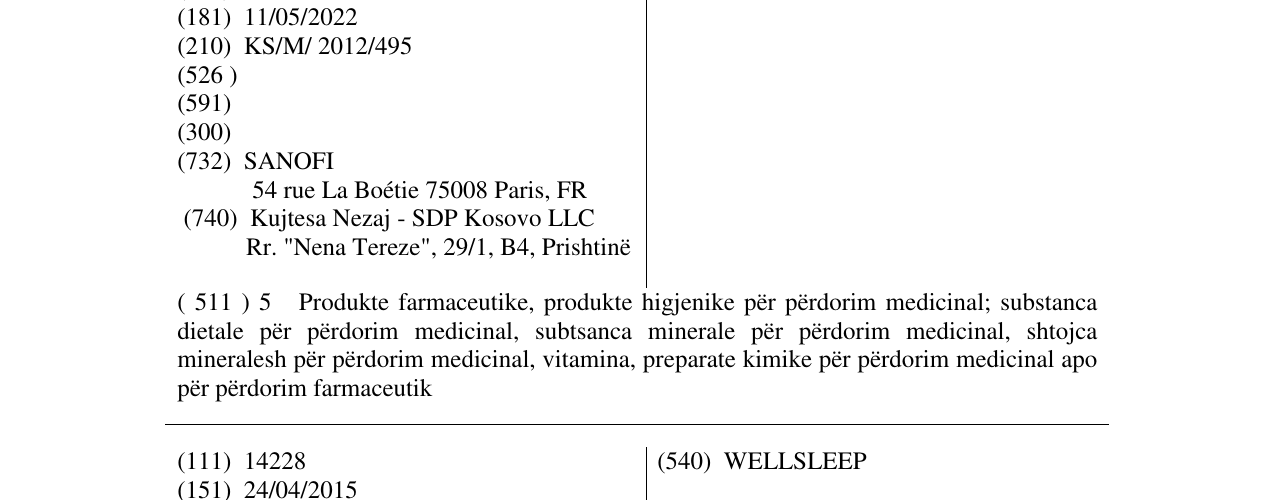 Zëri i markës IPRAALOX në buletin