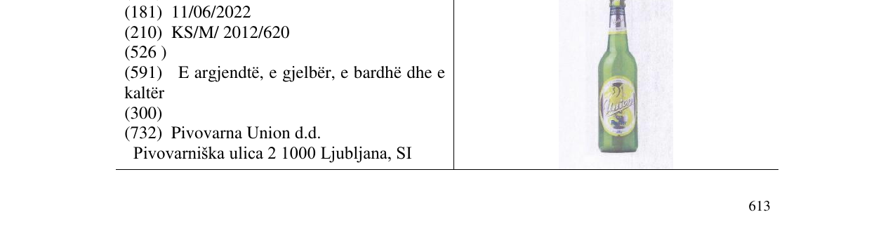 Zëri i markës Union në buletin