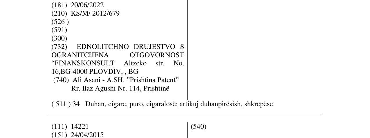 Zëri i markës LIPS në buletin