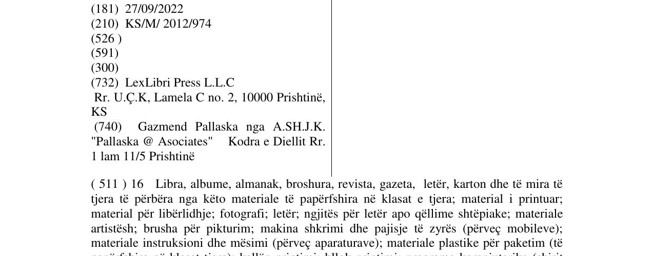 Zëri i markës LexLibri Press në buletin