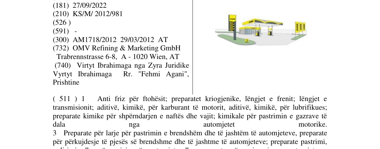 Zëri i markës Markë figurative në buletin