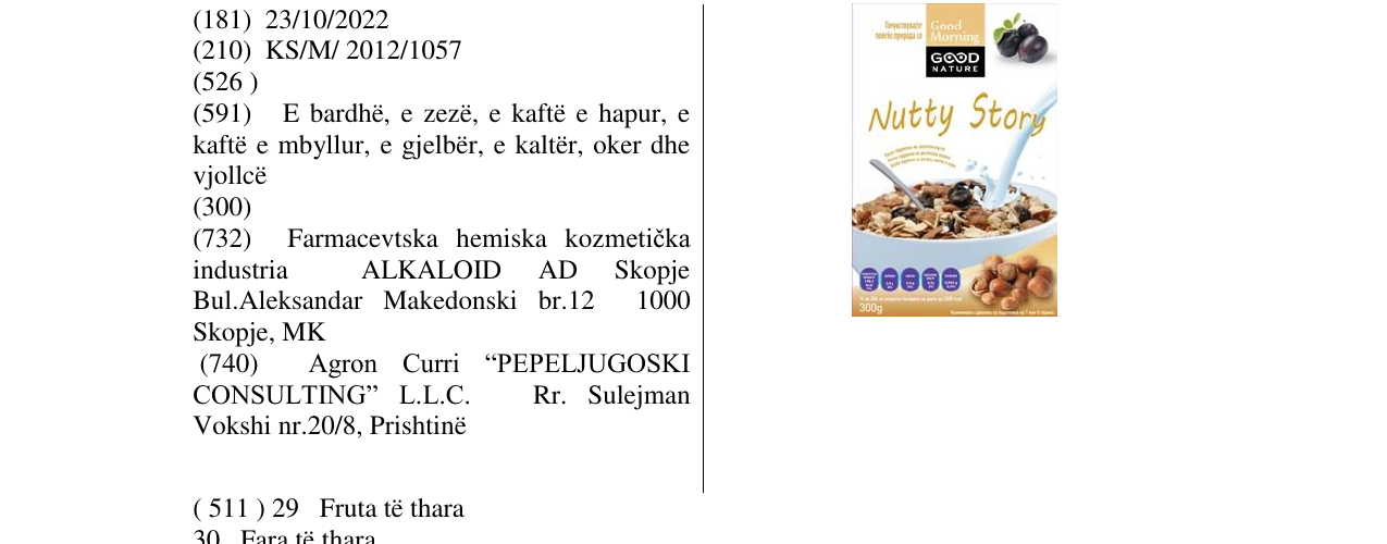 Zëri i markës Markë figurative në buletin