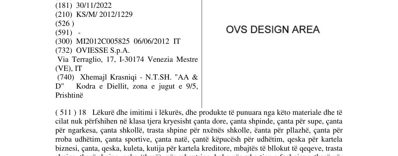 Zëri i markës Markë figurative në buletin