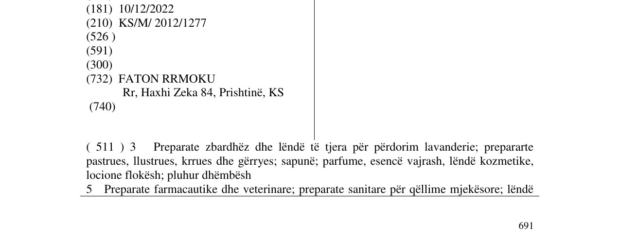 Zëri i markës ERA në buletin