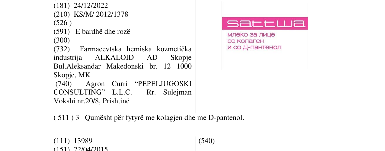 Zëri i markës sattwa në buletin