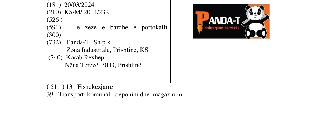 Zëri i markës PANDA-T në buletin
