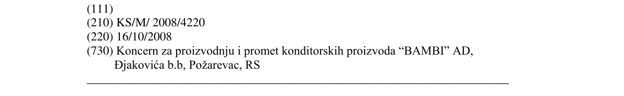 Zëri i markës BONI FAZONI në buletin