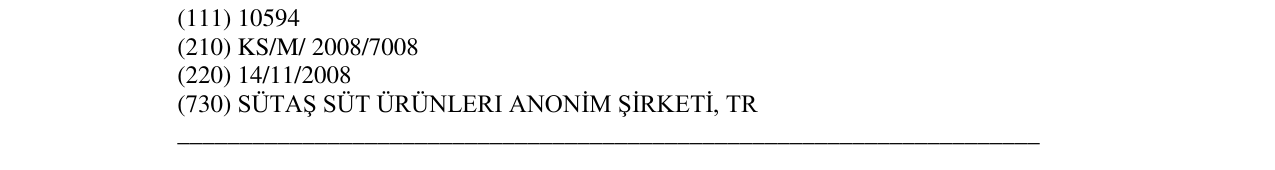 Zëri i markës Sütaş Doǧal lezzet në buletin
