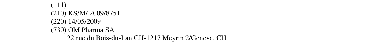 Zëri i markës DICYNONE në buletin