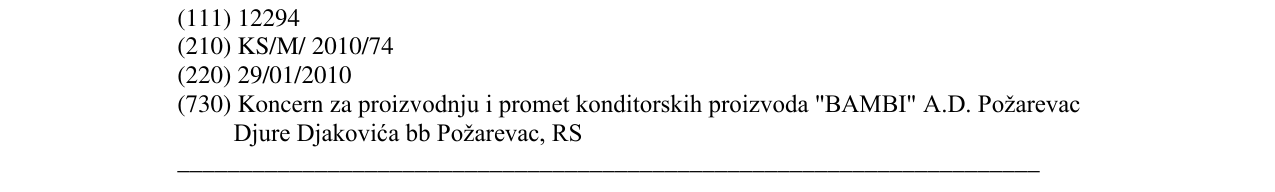 Zëri i markës CHOCO lane në buletin