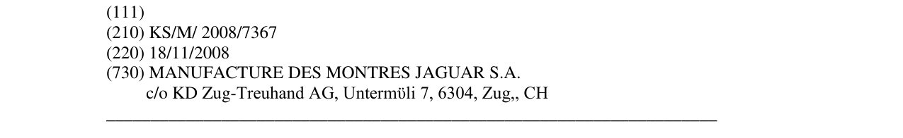 Zëri i markës JAGUAR në buletin