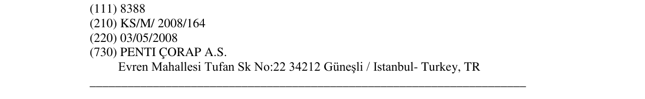 Zëri i markës PENTI në buletin