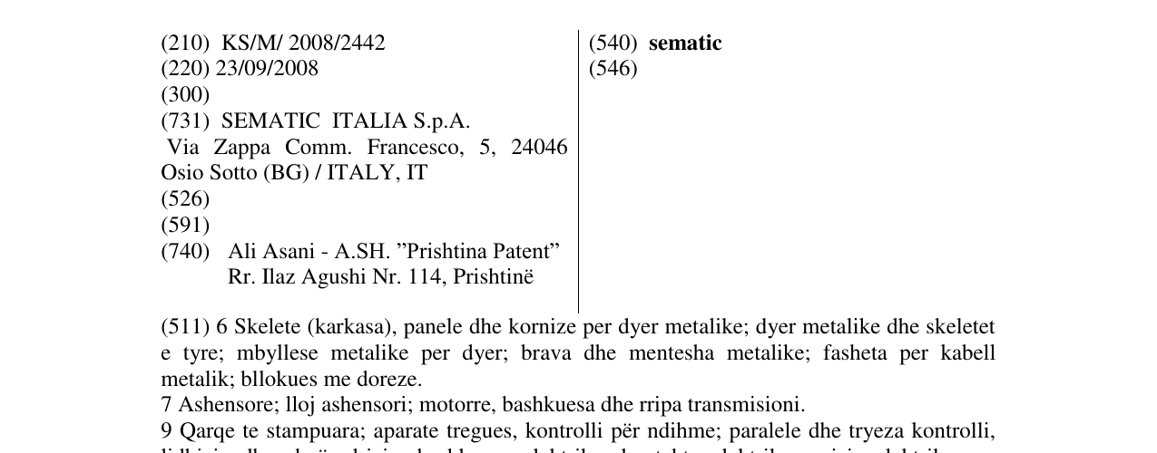 Zëri i markës sematic në buletin