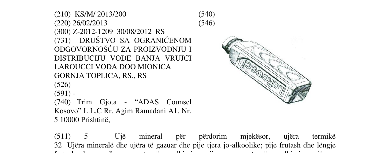Zëri i markës LaRoucci në buletin