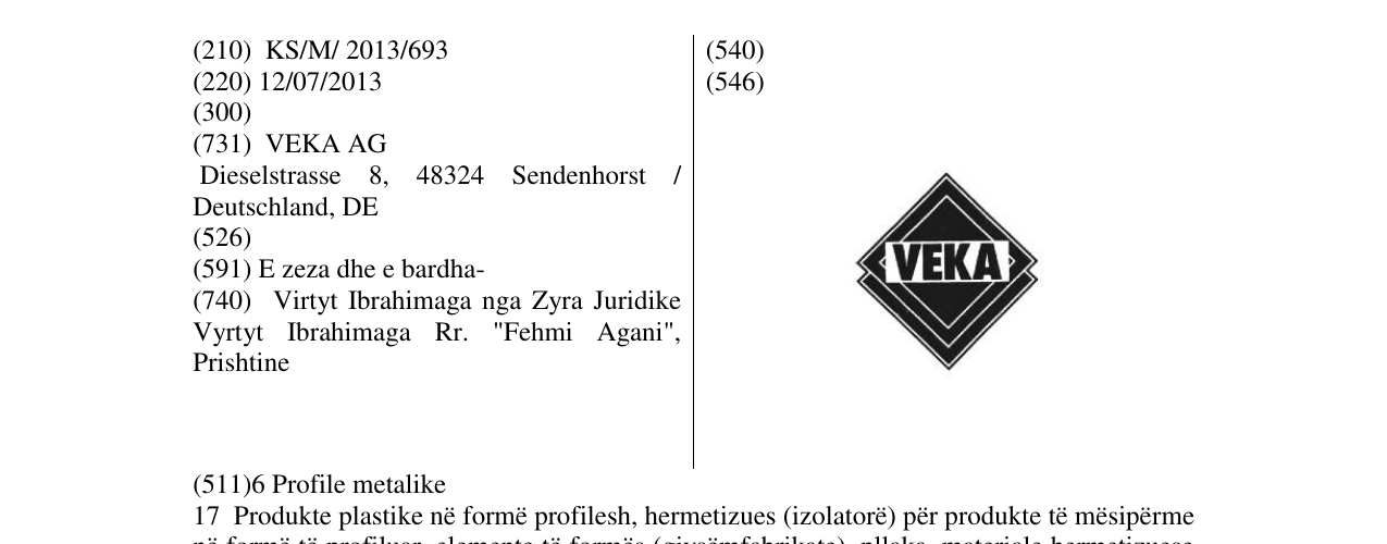 Zëri i markës VEKA në buletin