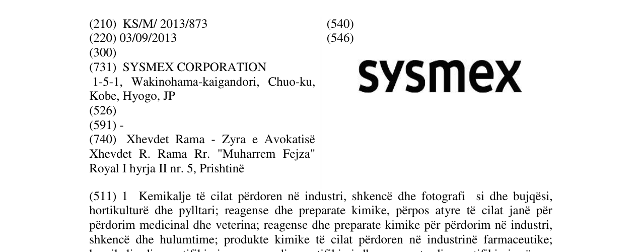 Zëri i markës Markë figurative në buletin