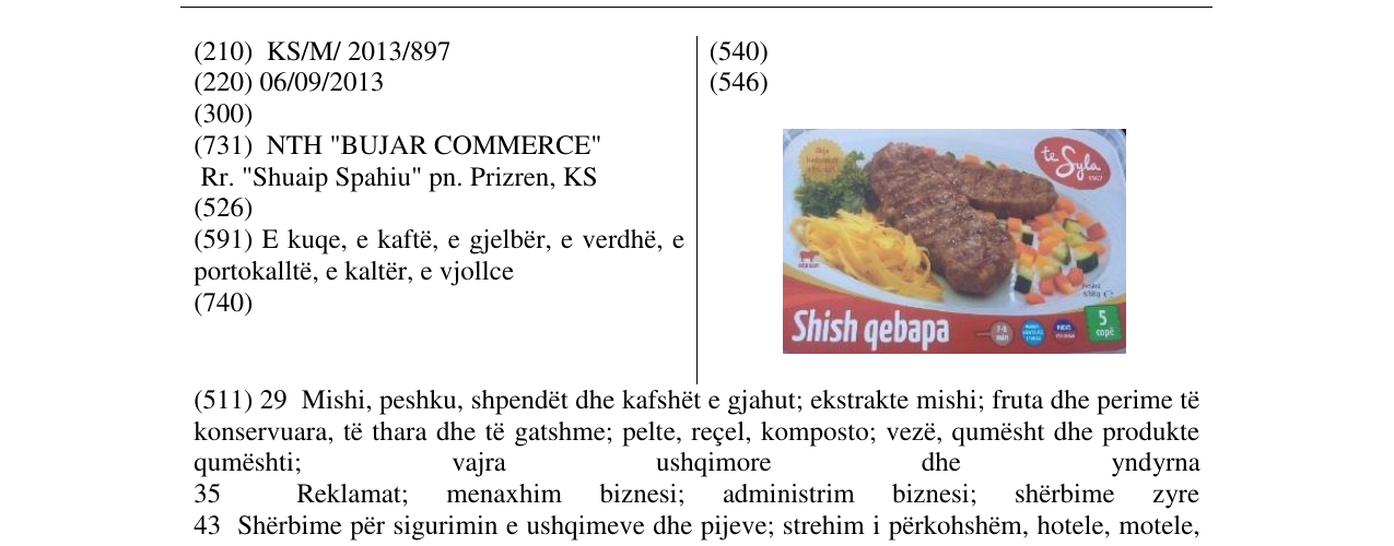 Zëri i markës te Syla Shish qebapa në buletin