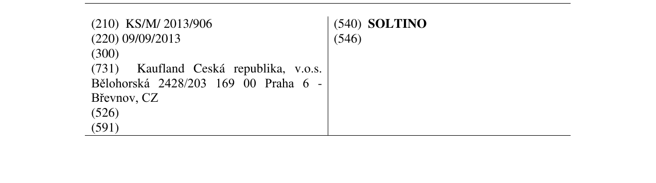 Zëri i markës SOLTINO në buletin