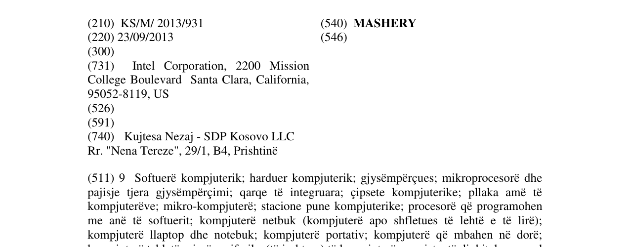 Zëri i markës MASHERY në buletin