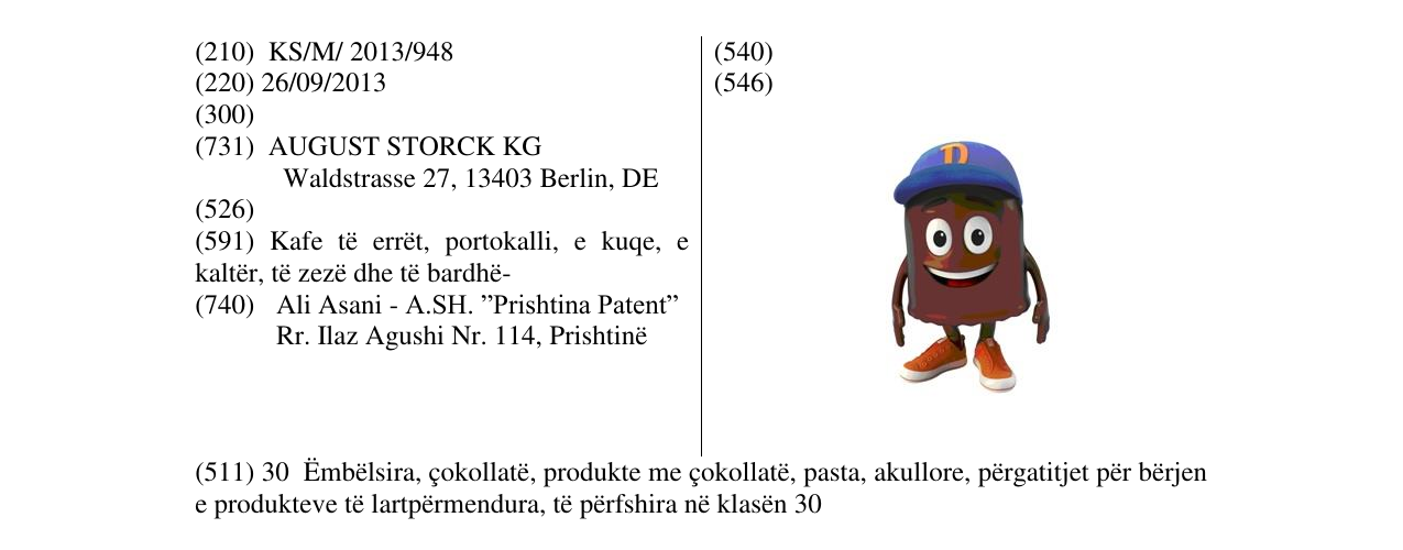 Zëri i markës Markë figurative në buletin