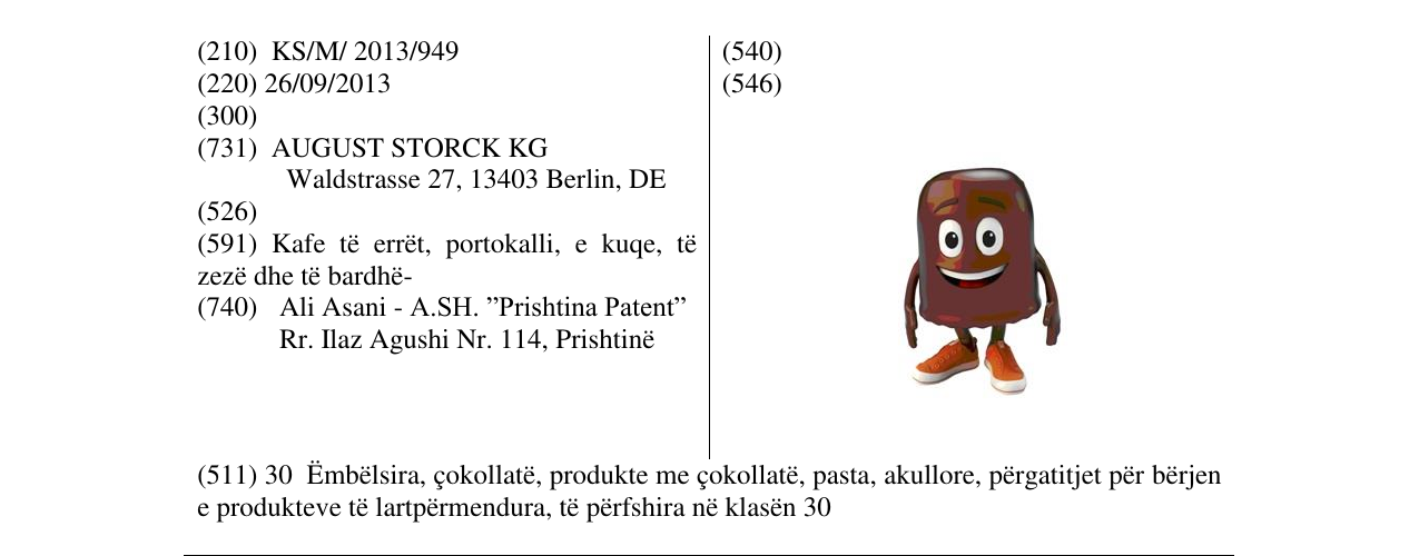 Zëri i markës Markë figurative në buletin