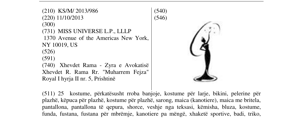 Zëri i markës Markë figurative në buletin