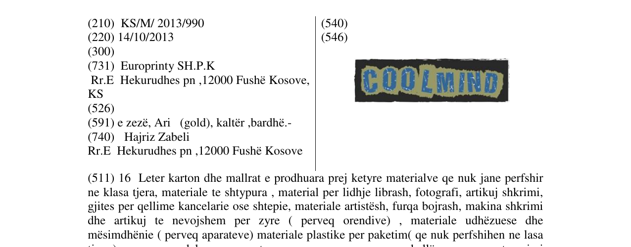 Zëri i markës COOLMIND në buletin