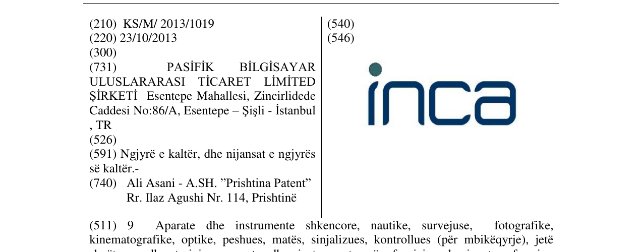 Zëri i markës inca në buletin