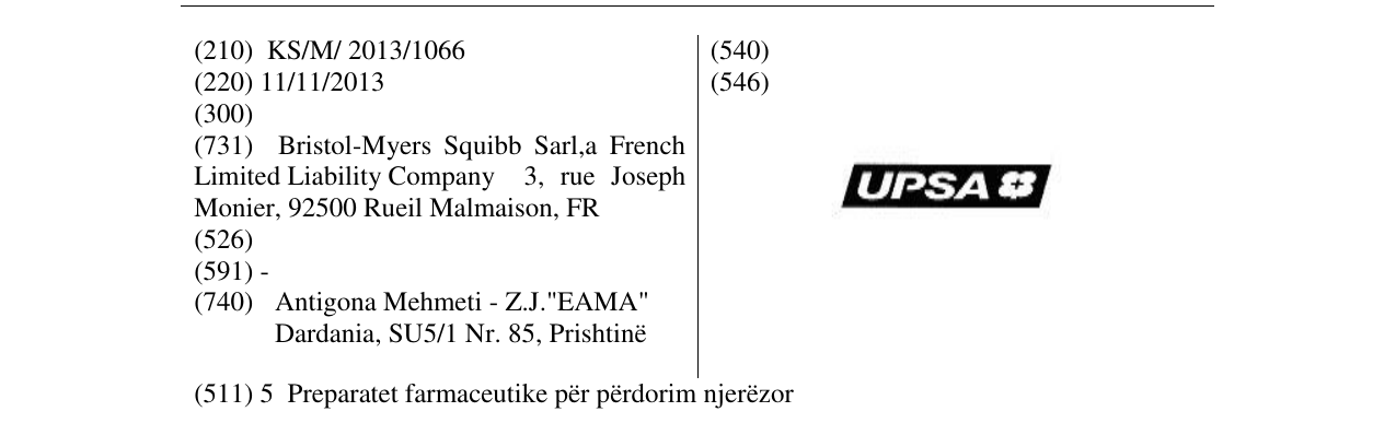 Zëri i markës UPSA në buletin