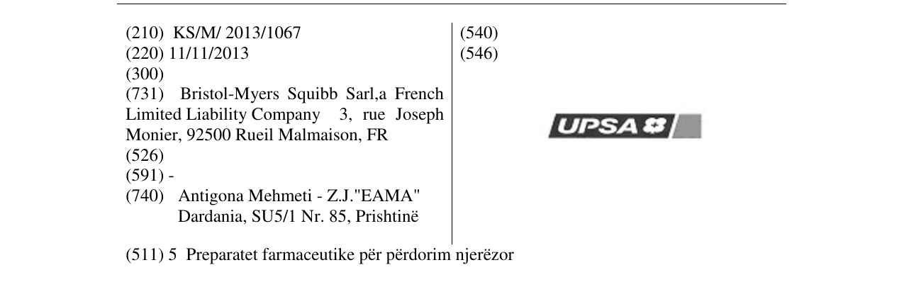 Zëri i markës UPSA në buletin