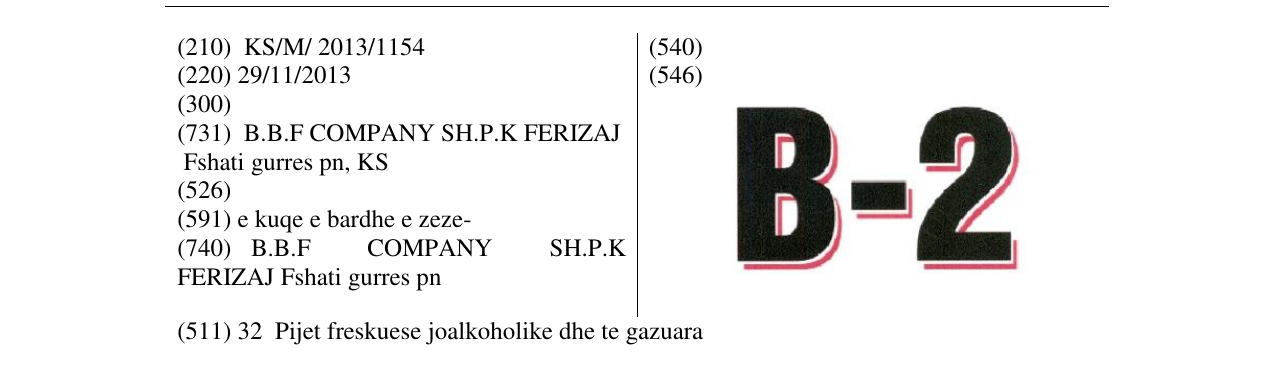 Zëri i markës B - 2 në buletin