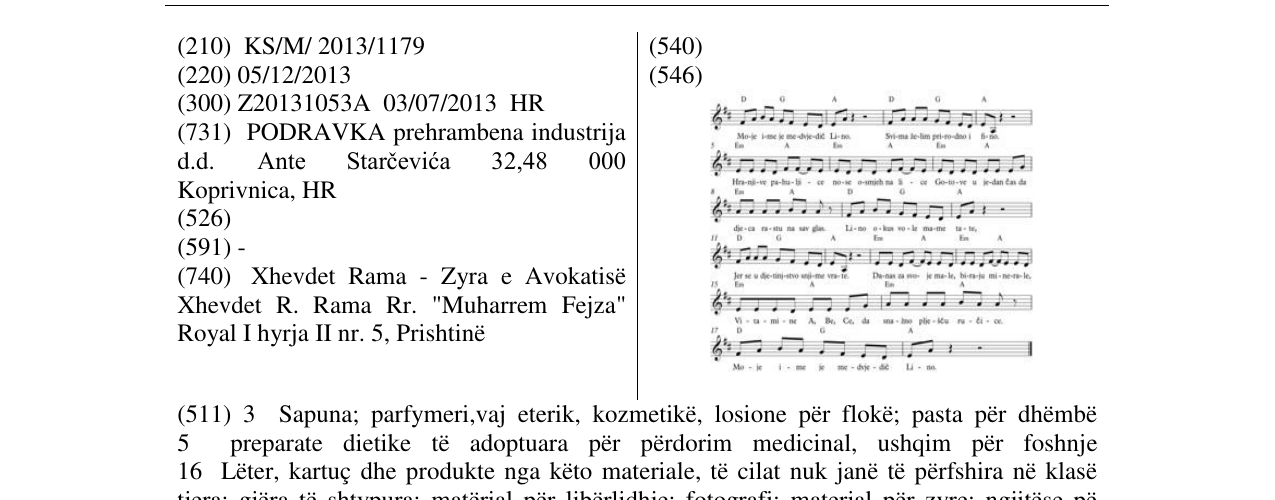 Zëri i markës Arushi lino në buletin