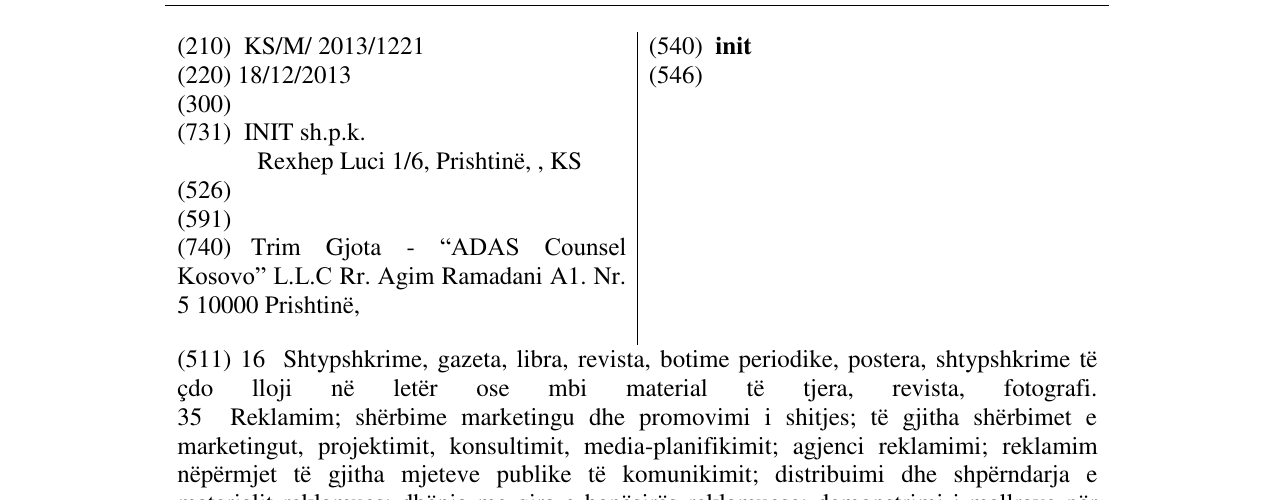 Zëri i markës init në buletin