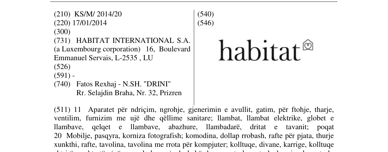 Zëri i markës habitat në buletin