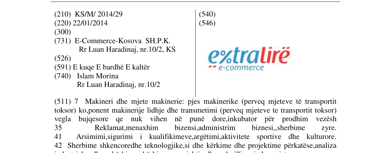 Zëri i markës e%tralirë në buletin