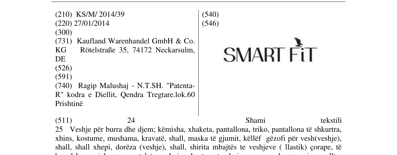 Zëri i markës SMART FiT në buletin